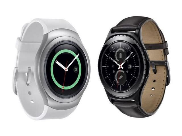Умные часы Samsung Gear S2 в белом и черном цвете